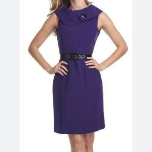 Tahari ASL Belted Sheath Dress
